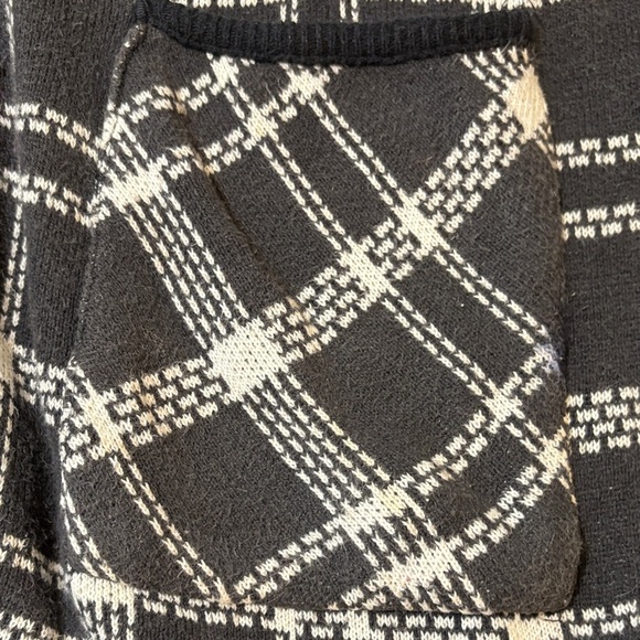Vintage Made in US Diane Von Furstenberg Black/White Knit Cardigan Size Small - Picture 6 of 12